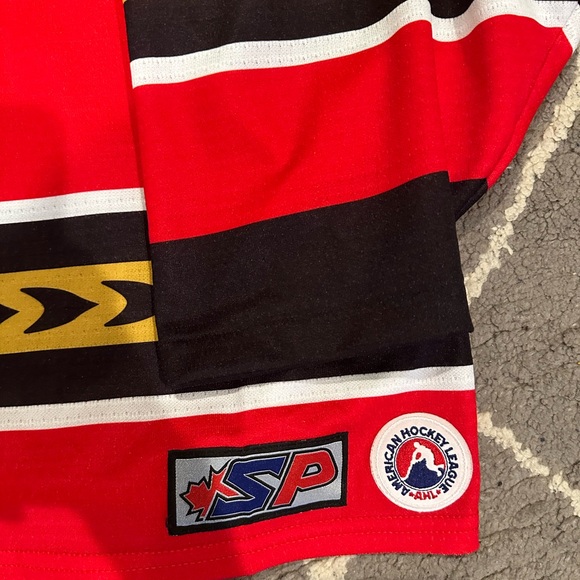 Binghamton Senators SP Hockey Jersey Size XL AHL Red Made in Canada No Name - Picture 4 of 4